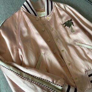Zimmermann pink bomber jacket size 0
